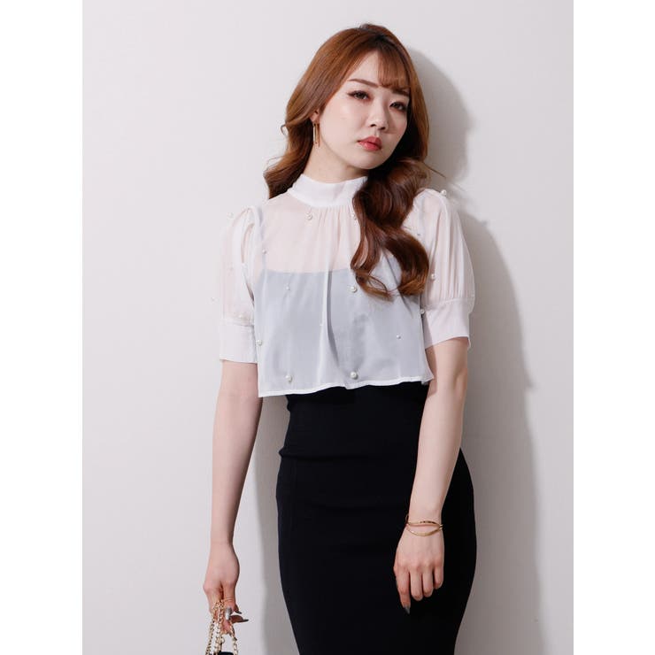 パールブラウスマーメイドキャミワンピース | LIPSERVICE | 詳細画像15 