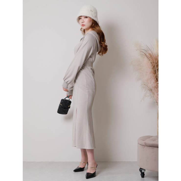 Jewelパーカーマーメイドワンピース[品番：LINW0002046]｜LIPSERVICE  