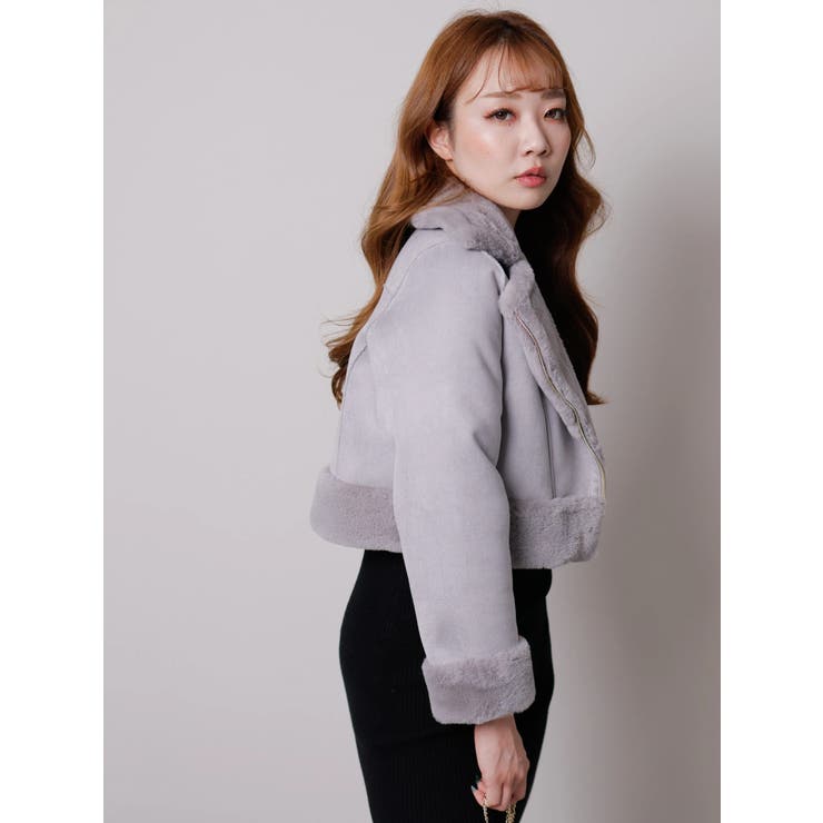 リバーシブルムートンライダースジャケット | LIPSERVICE | 詳細画像34 