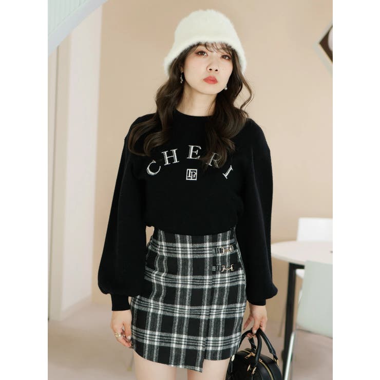 VITチェック台形スカート | LIPSERVICE | 詳細画像2 