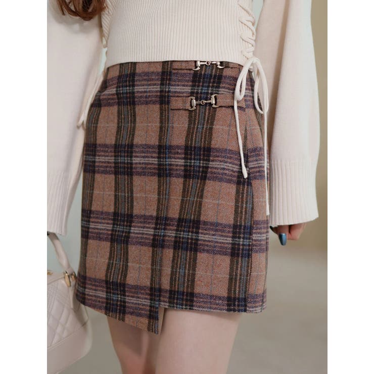 VITチェック台形スカート | LIPSERVICE | 詳細画像9 