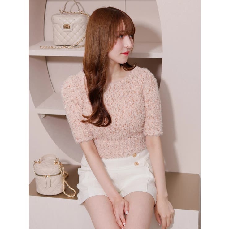 ラメツイードマリンショートパンツ [品番：LINW0002205]｜LIPSERVICE（リップサービス）のレディースファッション通販｜SHOPLIST（ショップリスト）