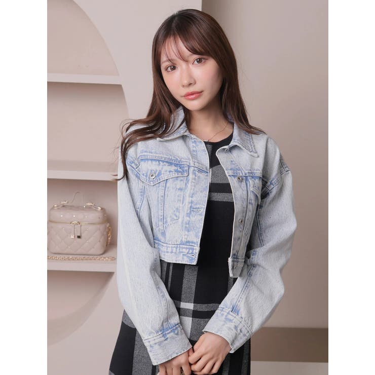 lady denimクロップドGジャン | LIPSERVICE | 詳細画像1 