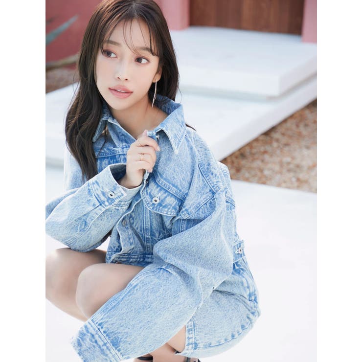 lady denimクロップドGジャン | LIPSERVICE | 詳細画像2 