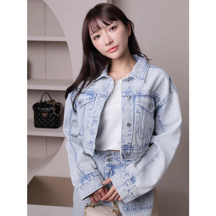 lady denimクロップドGジャン | LIPSERVICE | 詳細画像12 