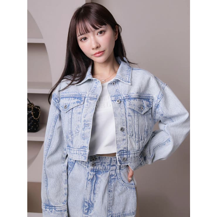 lady denimクロップドGジャン | LIPSERVICE | 詳細画像13 