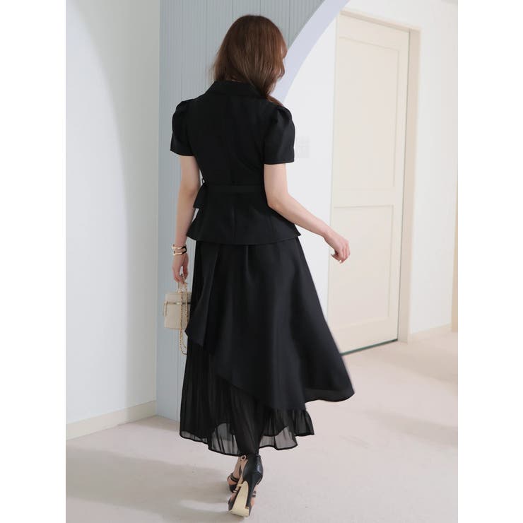 ジャケットレイヤードプリーツワンピース | LIPSERVICE | 詳細画像17 