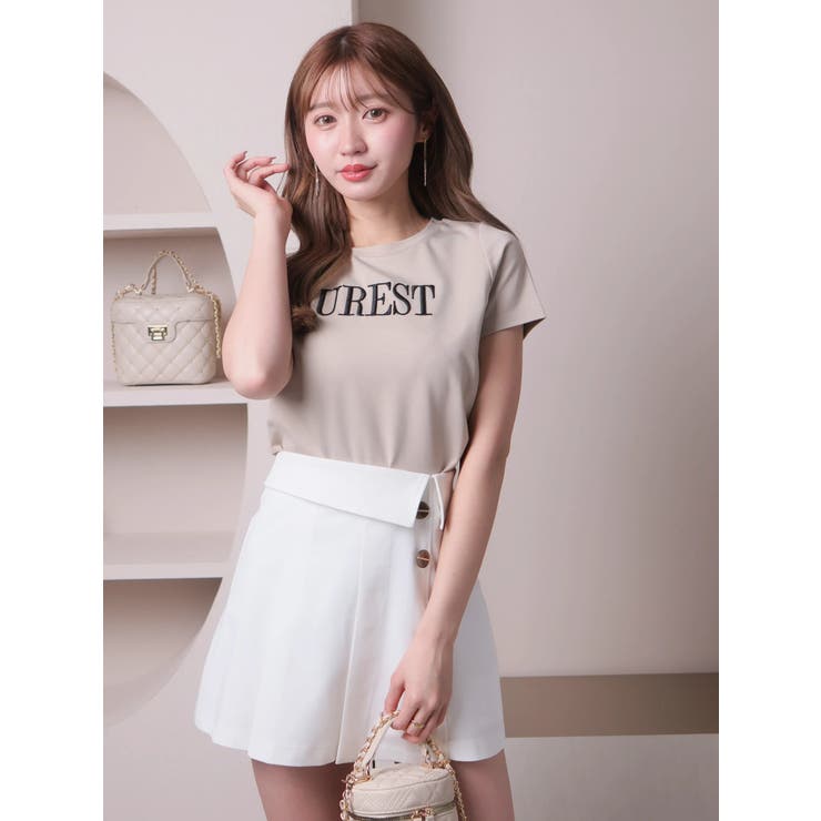 インナーSPT付アシメプリーツスカート | LIPSERVICE | 詳細画像3 