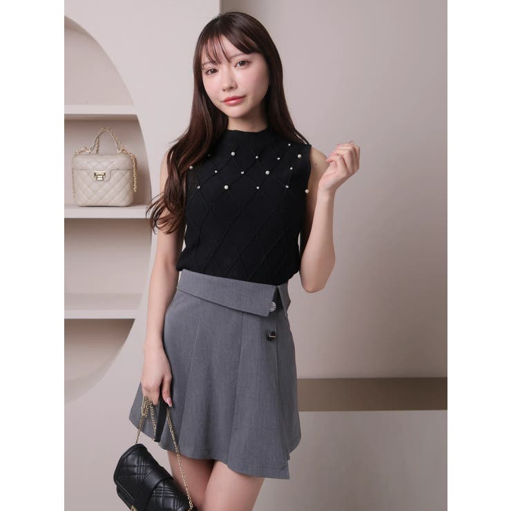 インナーSPT付アシメプリーツスカート | LIPSERVICE | 詳細画像21 