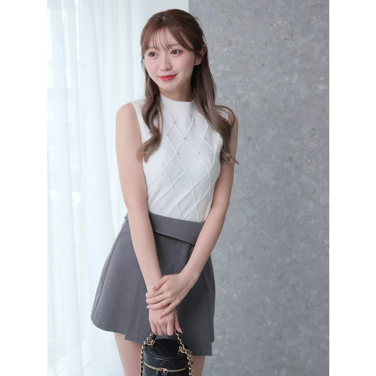 インナーSPT付アシメプリーツスカート | LIPSERVICE | 詳細画像25 