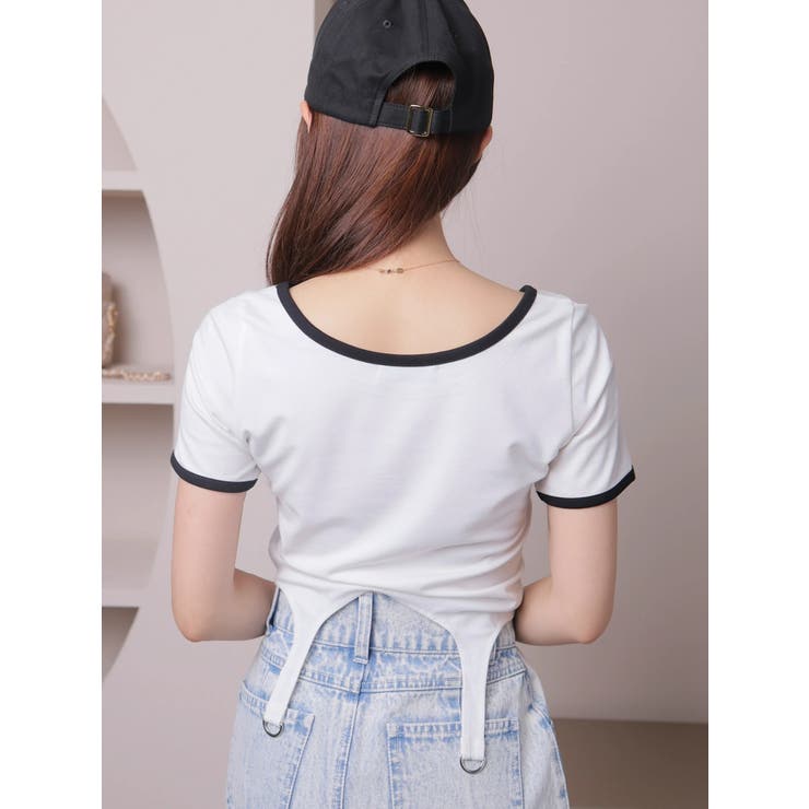 クロップドガーターカットトップス | LIPSERVICE | 詳細画像4 