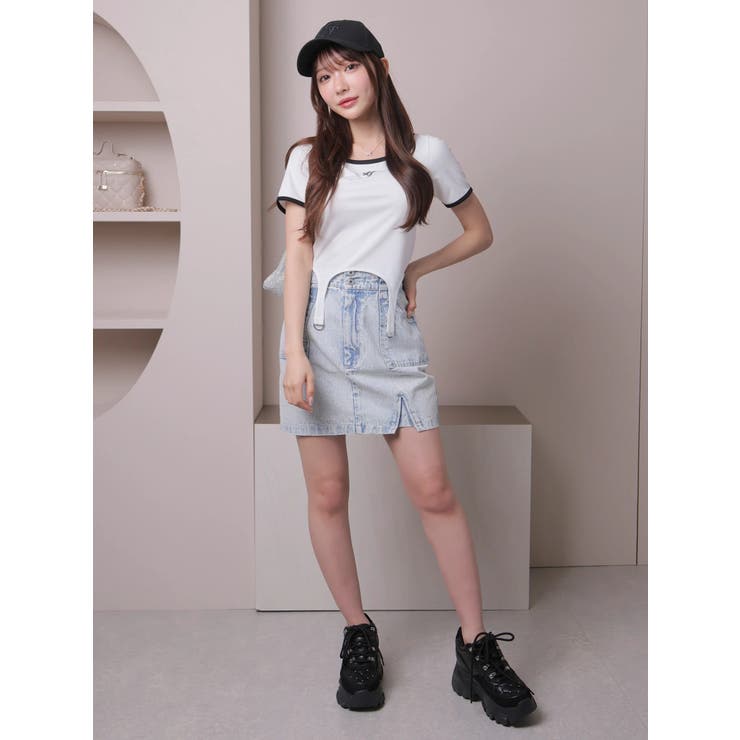 クロップドガーターカットトップス | LIPSERVICE | 詳細画像7 