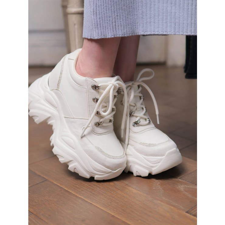 ロゴシューレースボリュームソールスニーカー | LIPSERVICE | 詳細画像1 