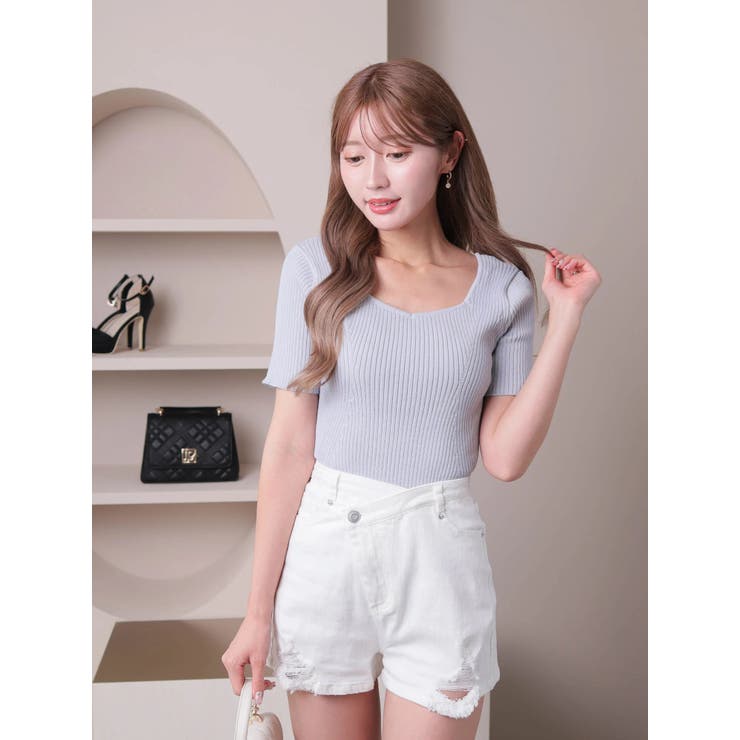 バックリボンリブニット | LIPSERVICE | 詳細画像5 