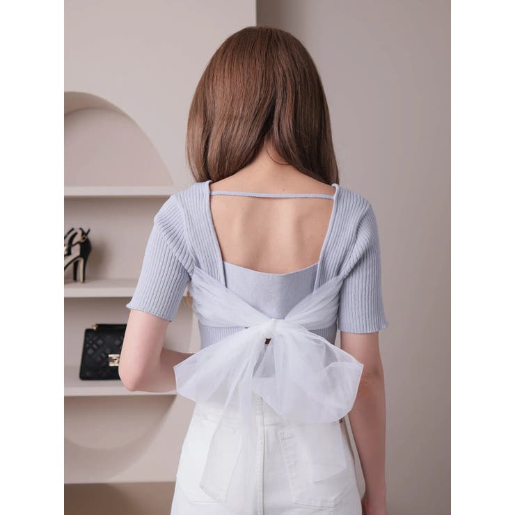 バックリボンリブニット | LIPSERVICE | 詳細画像8 