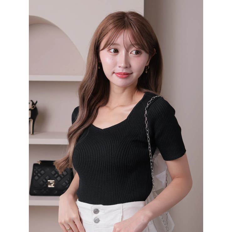 バックリボンリブニット | LIPSERVICE | 詳細画像13 