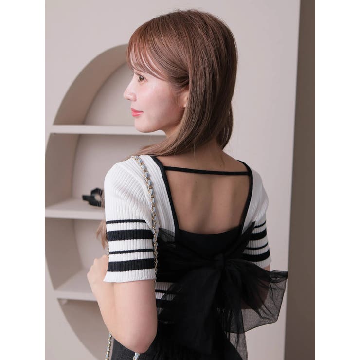 バックリボンリブニット | LIPSERVICE | 詳細画像24 