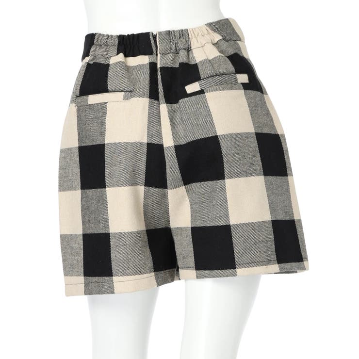 【12月スーパーSALE 15％OFF】 ラップボタンフレアショートパンツ[品番：LINW0002430 ボトムス