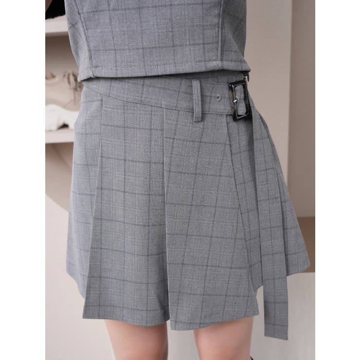 ミックス２ | マルチパターンベルトプリーツスカート | LIPSERVICE