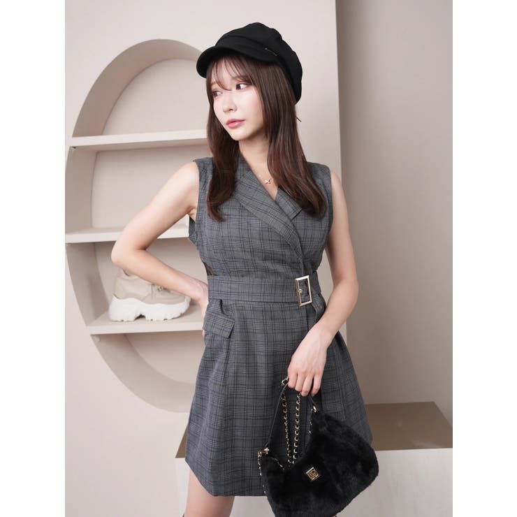 2wayスリーブサイドシアージャケットワンピース | LIPSERVICE | 詳細画像26 