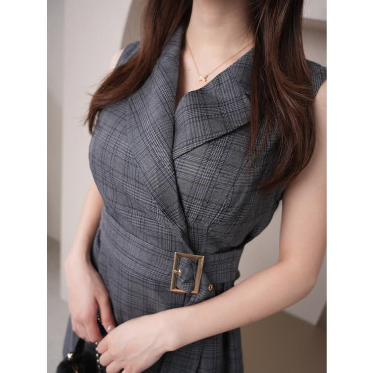 2wayスリーブサイドシアージャケットワンピース | LIPSERVICE | 詳細画像29 