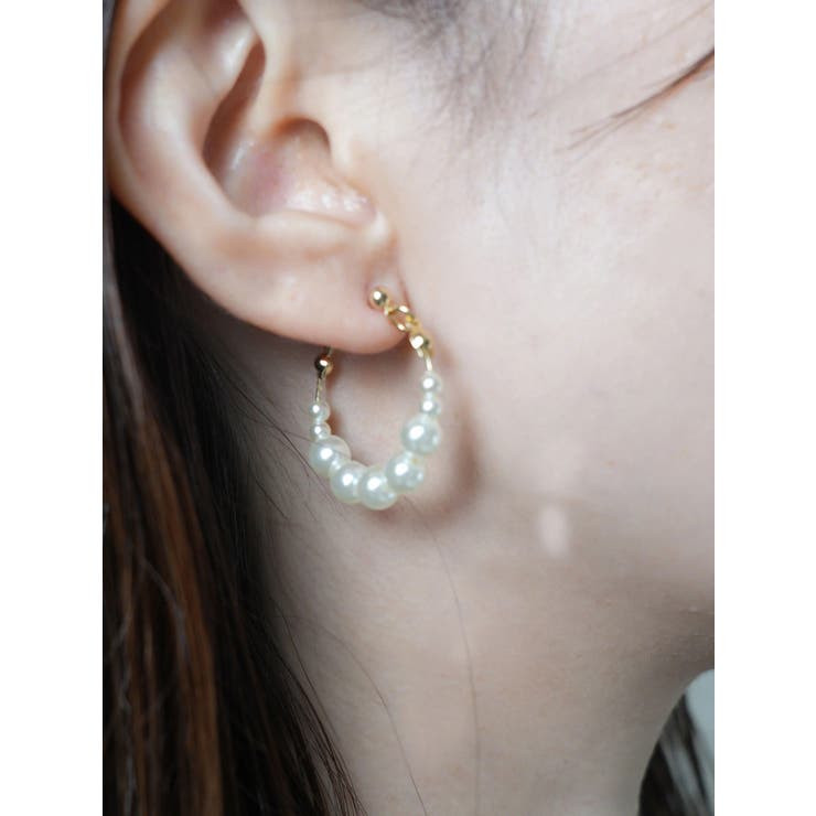 パールフープピアス | LIPSERVICE | 詳細画像1 