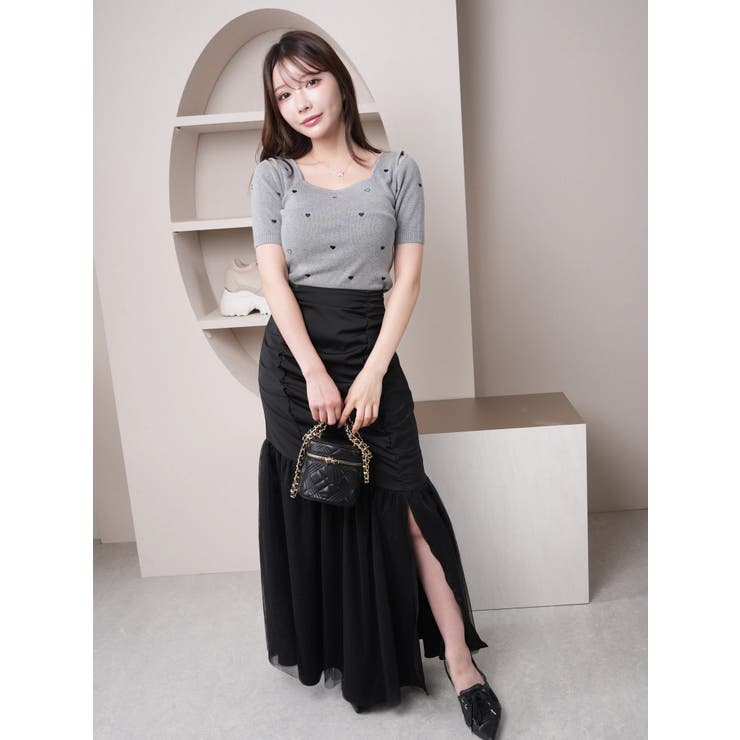 ギャザーボリュームチュールスカート | LIPSERVICE | 詳細画像33 