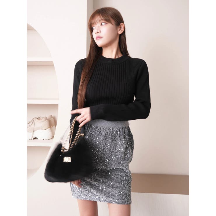 スパンコールミニスカート | LIPSERVICE | 詳細画像11 