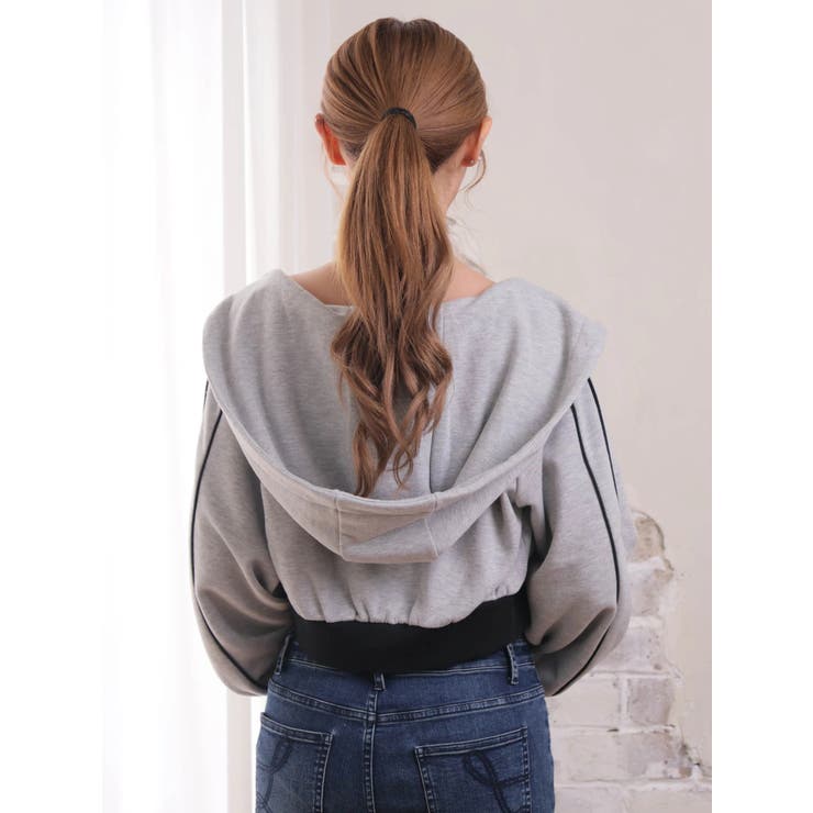 バイカラースウェットアンサンブルパーカー | LIPSERVICE | 詳細画像12 