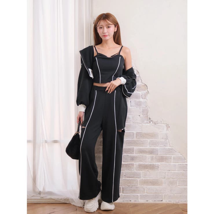 バイカラースウェットアンサンブルパーカー | LIPSERVICE | 詳細画像18 