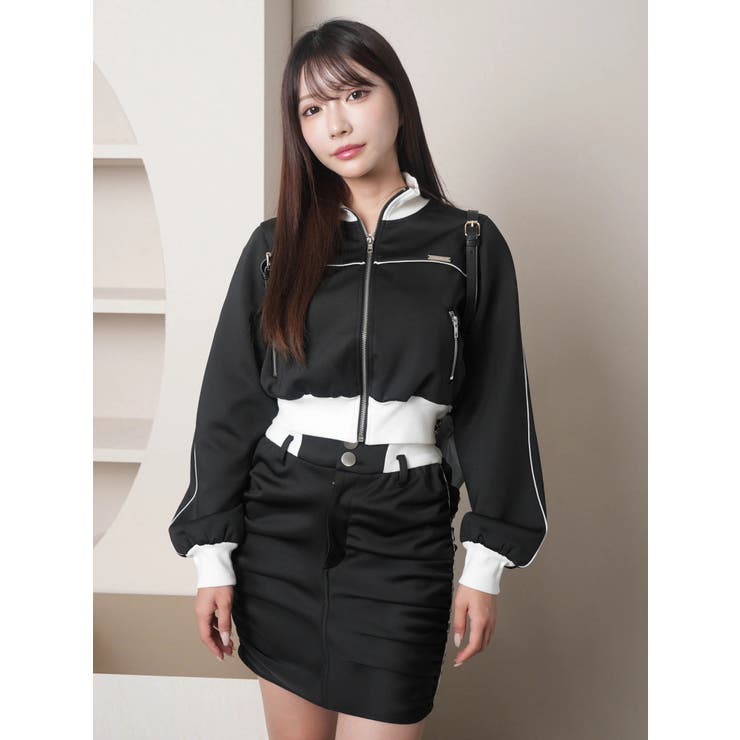 サイドラインギャザートラックスカート | LIPSERVICE | 詳細画像14 