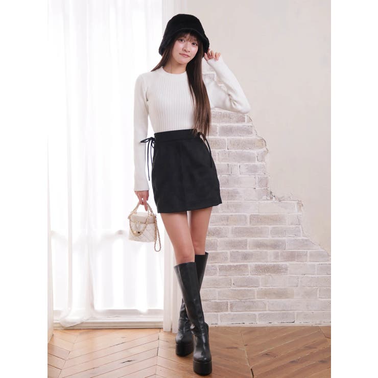 サイドリボンダイヤステッチミニスカート | LIPSERVICE | 詳細画像15 