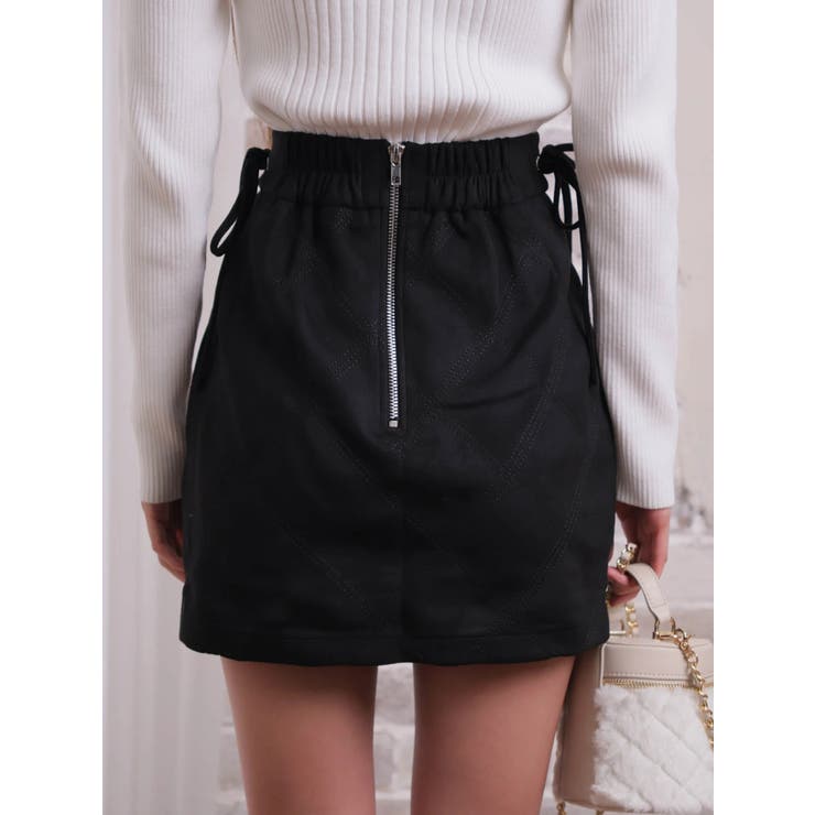 サイドリボンダイヤステッチミニスカート | LIPSERVICE | 詳細画像18 