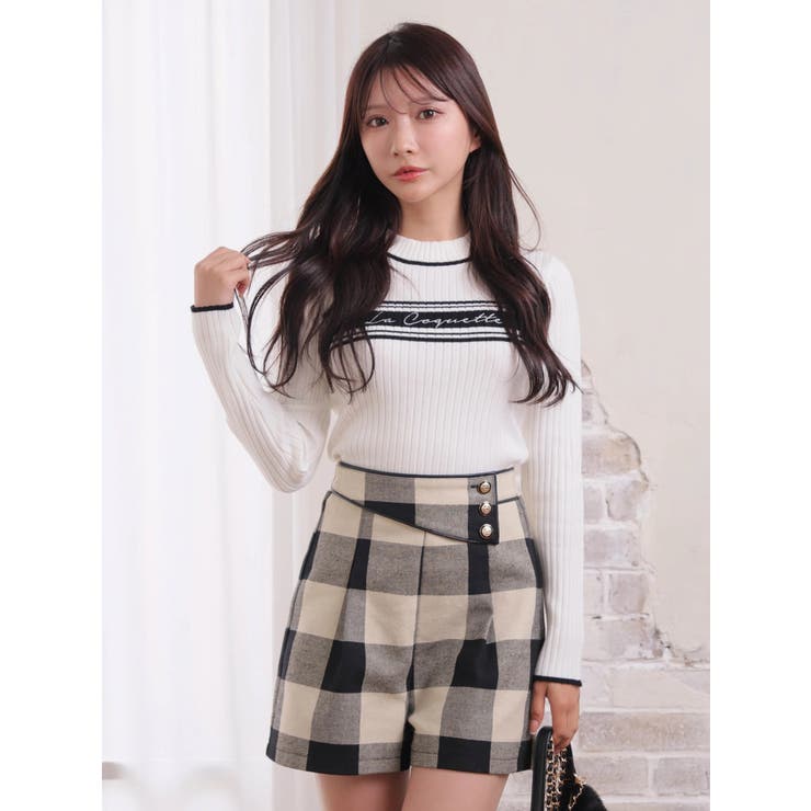 La Coquette ラインリブニット | LIPSERVICE | 詳細画像3 