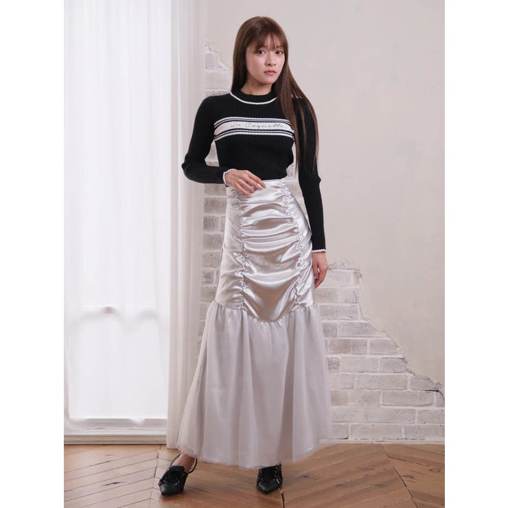 La Coquette ラインリブニット | LIPSERVICE | 詳細画像7 