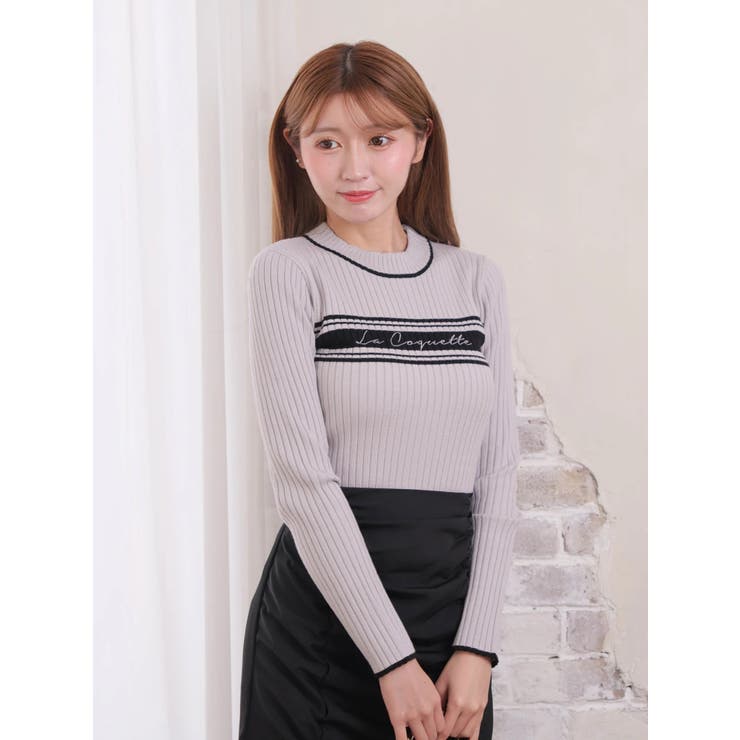 La Coquette ラインリブニット | LIPSERVICE | 詳細画像12 
