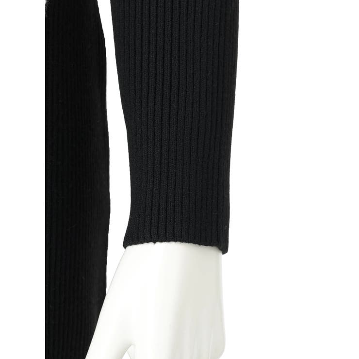 バックリボンバイカラーラインワンピース[品番：LINW0002516