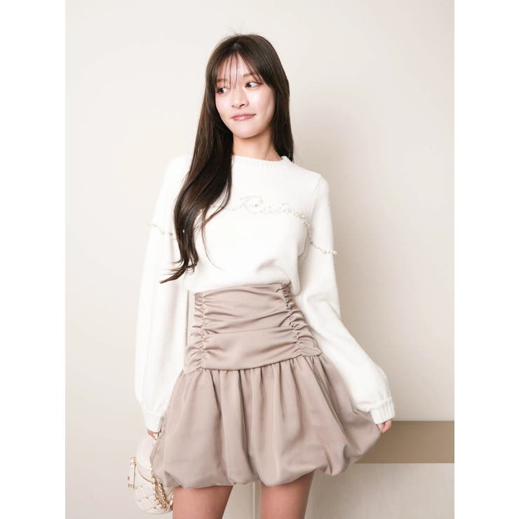 インナーショーパン付チュールバルーンスカート | LIPSERVICE | 詳細画像6 