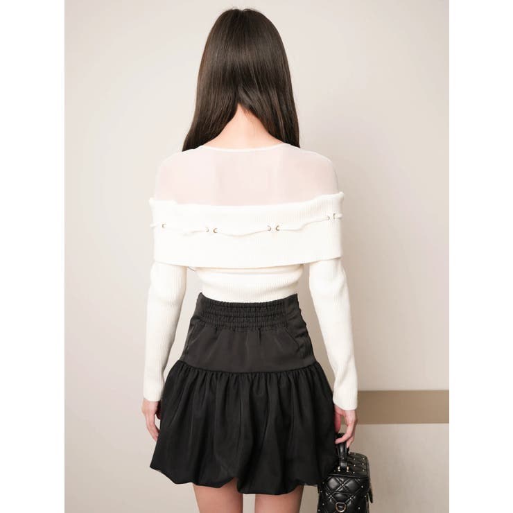 インナーショーパン付チュールバルーンスカート | LIPSERVICE | 詳細画像15 