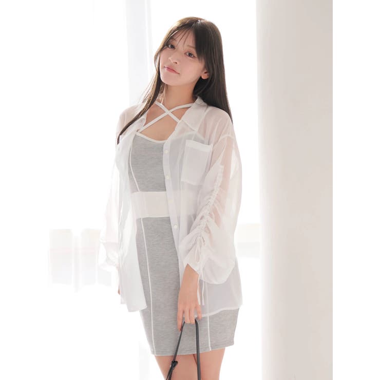 ドロストスリーブシアーシャツ | LIPSERVICE | 詳細画像9 