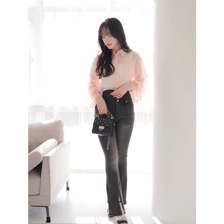 ドロストスリーブシアーシャツ | LIPSERVICE | 詳細画像13 