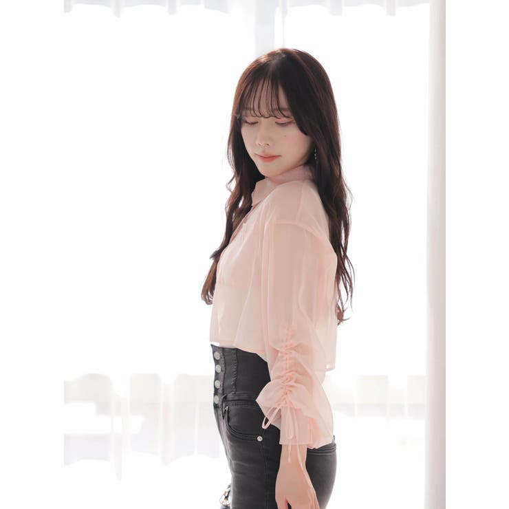 ドロストスリーブシアーシャツ | LIPSERVICE | 詳細画像15 