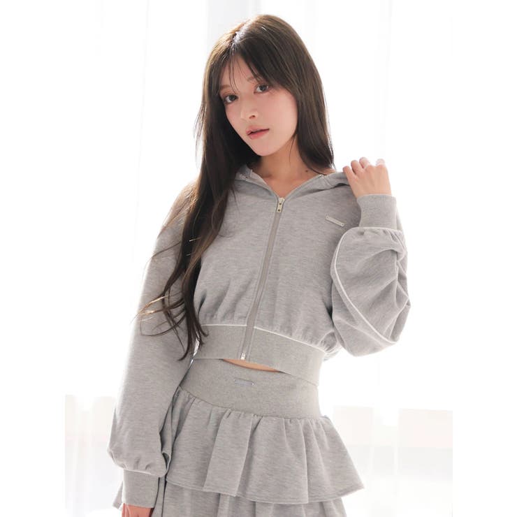 グレー | ラメスウェットパーカー | LIPSERVICE