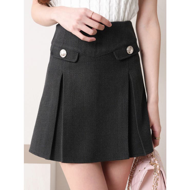 スプリングツイードプリーツスカート | LIPSERVICE | 詳細画像7 