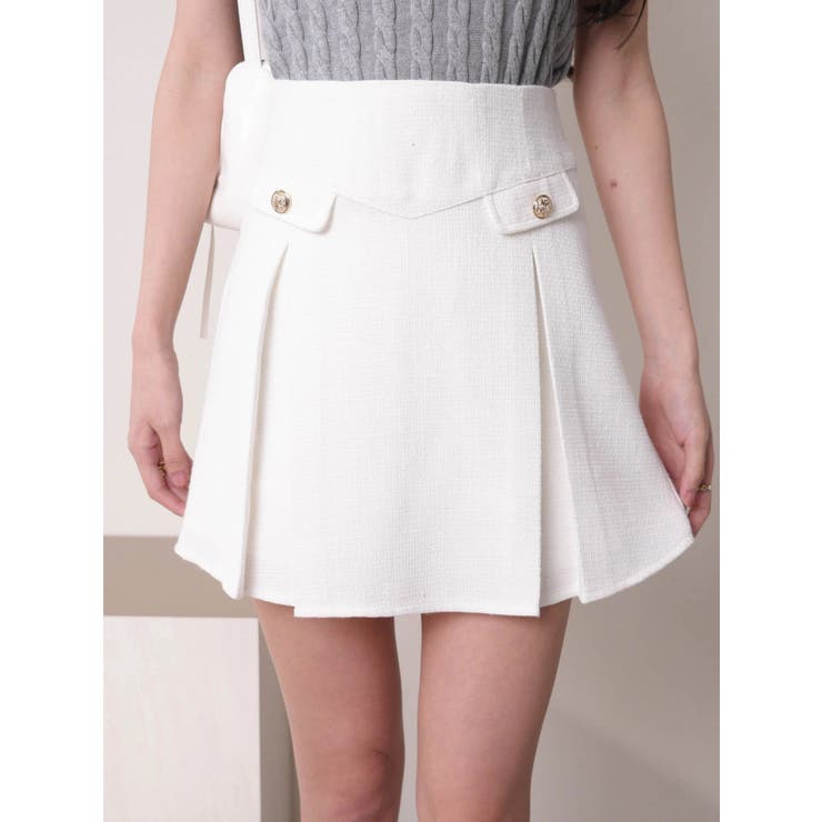 スプリングツイードプリーツスカート | LIPSERVICE | 詳細画像14 