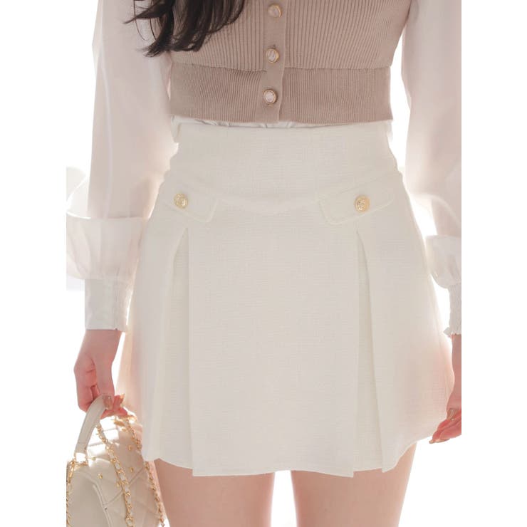 スプリングツイードプリーツスカート | LIPSERVICE | 詳細画像19 