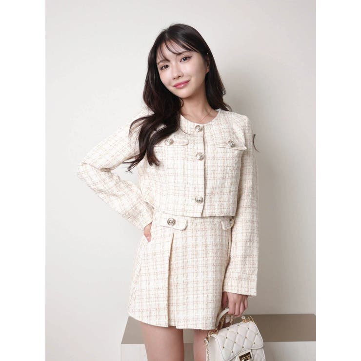 スプリングツイードプリーツスカート | LIPSERVICE | 詳細画像33 