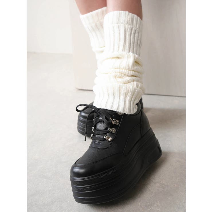 ブラック | ボリュームソールスニーカー | LIPSERVICE