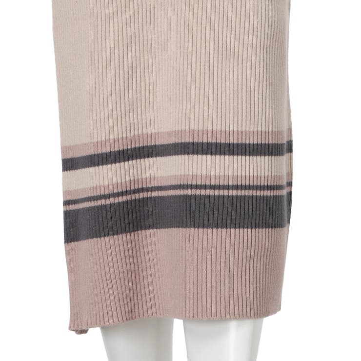 マルチボーダーカットアウトロングワンピース | LIPSERVICE | 詳細画像25 