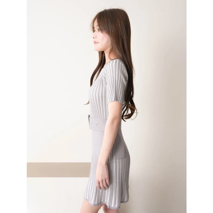 マルチパターンハーフスリーブニットワンピース | LIPSERVICE | 詳細画像21 